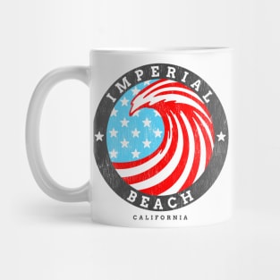 Imperial Beach, CA Summertime Patriotic 4th Pride Surfing Mug